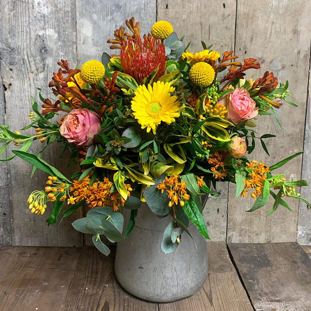 Oranges & Yellows Lily violet may flowers